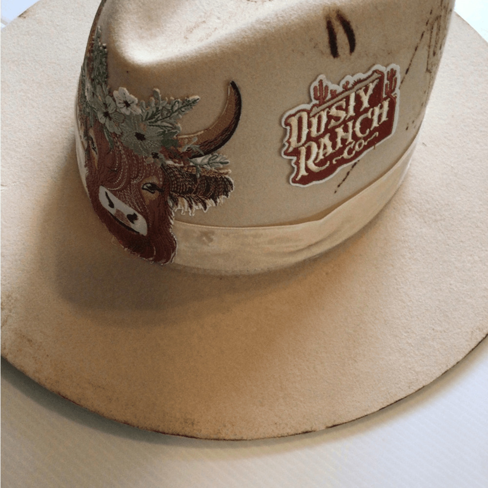 NEW ! RARE Upcycled Lack of Color X Ruxpinsrags Cream Benson Rancher